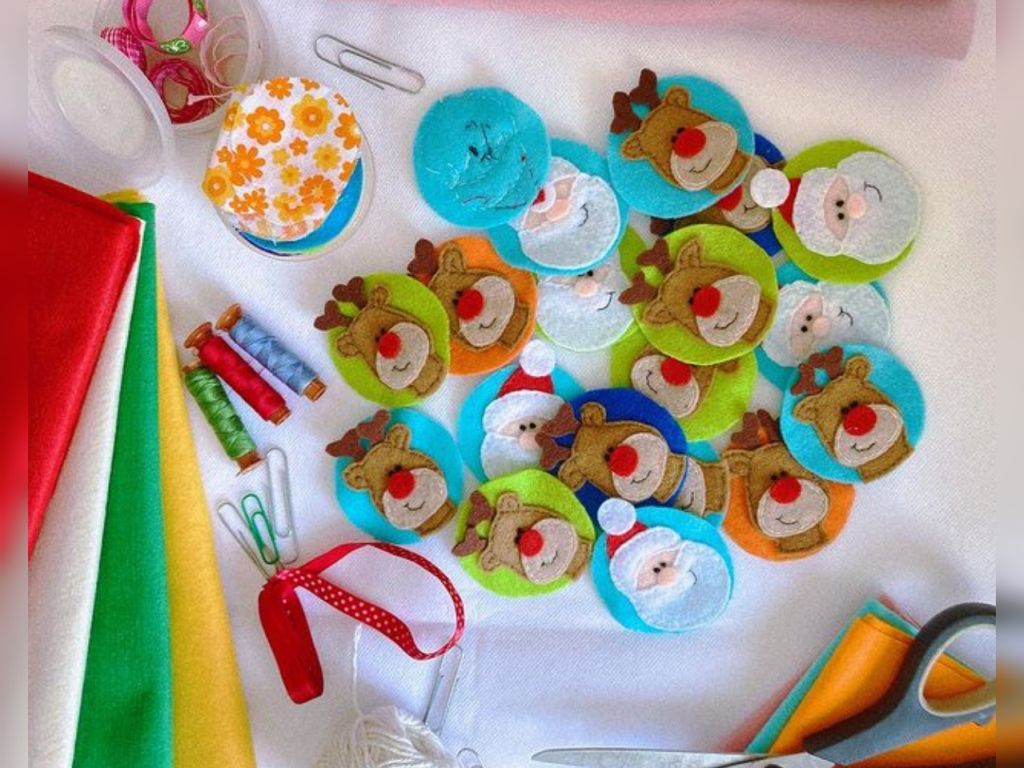 Stickers de fieltro personalizados